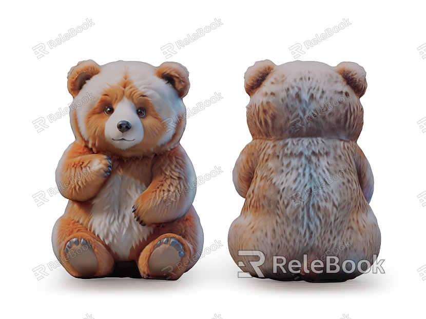 Toy plush teddy bear toy cartoon decorative ornaments bear doll model