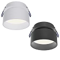 Modern White and Black LED Downlights with Sleek Design for Home Ceiling Lighting