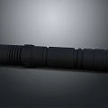 Black Portable Rechargeable LED Flashlight With Anti Slip Grip And Durable Design