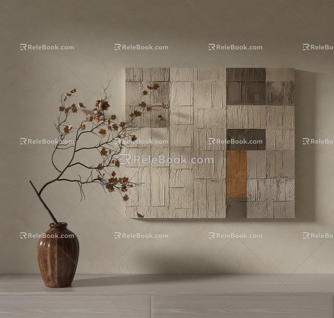 Quiet Wind Decorative Painting 3d model