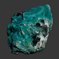 Green Crystalline Mineral Specimen With Rough Texture And Natural Formation