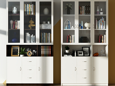 Modern bookcase model