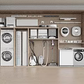 Modern Washing Machine Display With Vacuum Cleaners Dryers And Home Appliances