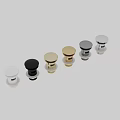 Modern Kitchen Sink Drain Assembly With Stainless Steel Chrome And Gold Accents