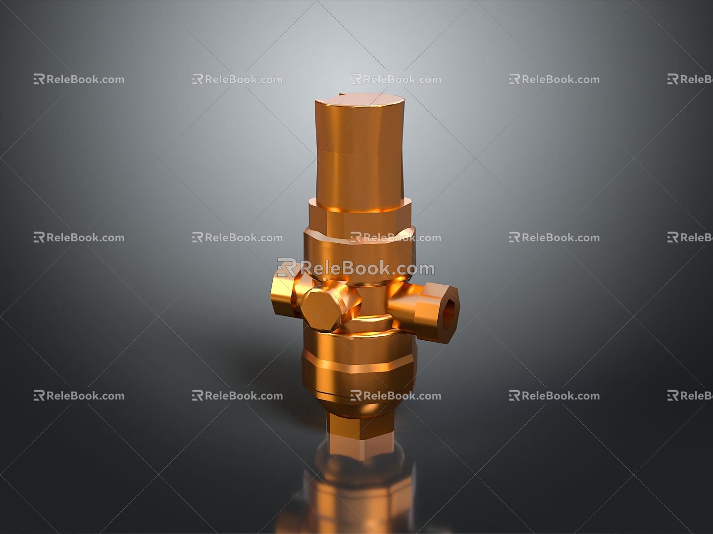 Pipe water pipe valve iron pipe fitting flange tee joint pipe water pipe valve 3d model