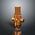 Pipe water pipe valve iron pipe fitting flange tee joint pipe water pipe valve 3d model