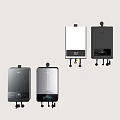Modern Wall Mounted Water Heaters With Digital Displays And Sleek Design