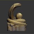 snake cobra venomous snake python reptile cold-blooded animal reptile reptile 3d model