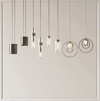 Modern chandelier 3d model