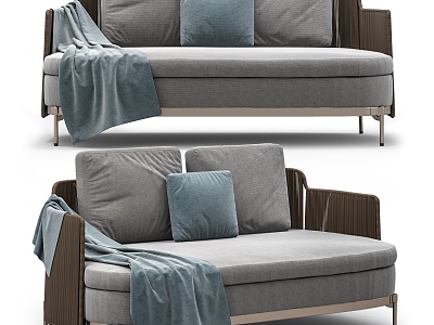 Casual Sofa Casual Sofa Living Room Sofa Multi-Person Sofa Pillow Home Furniture Simple 3d model