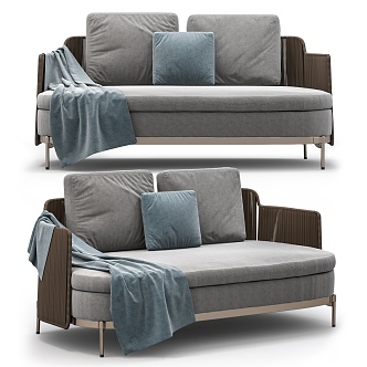 Casual Sofa Casual Sofa Living Room Sofa Multi-Person Sofa Pillow Home Furniture Simple 3d model