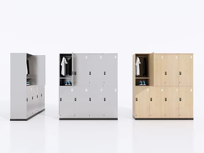 Modern Locker Storage Wardrobe Locker Storage Cabinet 3d model