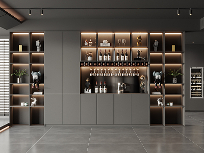 Modern Wine Cabinet model