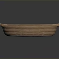 Handwoven Oval Shaped Basket With Dual Handles For Daily Home Use