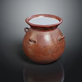 Handcrafted Brown Decorative Furniture With Textured Surface And Three Handles For Indoor Decor