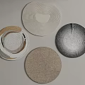 Round carpet combination 3d model