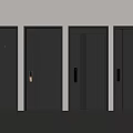 Sleek Modern Security Doors With Sturdy Construction Secure Locks And Multiple Styles 3d model