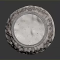 Stone Decorative Bowl With Textured Base And Smooth Interior For Home Use