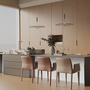 Modern dining table 3d model