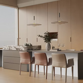 Modern dining table 3d model