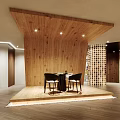 Yunnan Construction Engineering Decorative Panels Showroom With Modern Exterior And Glass Doors