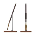 Elegant Modern Floor Lamps With Wooden Base And Metal Stand Design