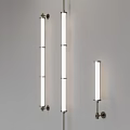 Modern Wall Lamps With Sleek Vertical Design And Metal Frame Fixtures