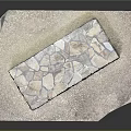 Natural Stone Decorative Structure With Various Sized Stones And Mortar Texture