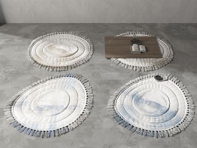 Modern Round Carpet Combination model