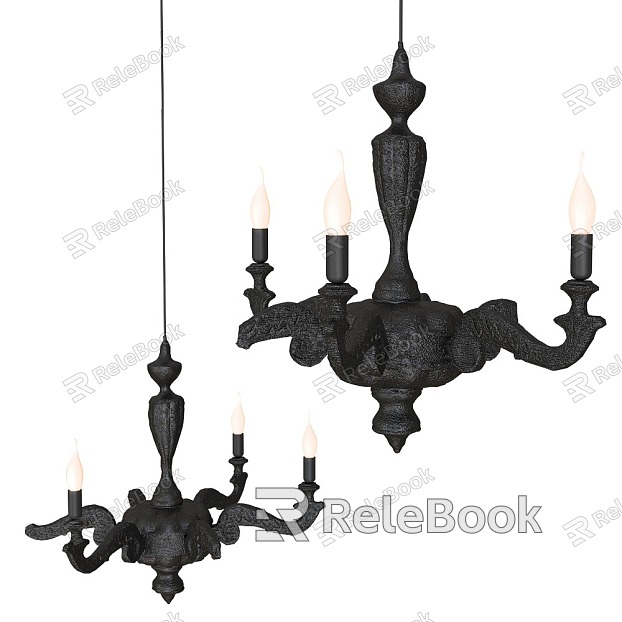 Metal Chandelier Classical Chandelier Dining Room Chandelier Living Room Chandelier Bar Crane model