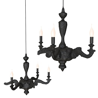 Metal Chandelier Classical Chandelier Dining Room Chandelier Living Room Chandelier Bar Crane 3d model