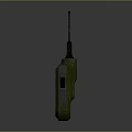 Green Portable Walkie Talkie With Antenna Digital Display Screen And Numeric Keypad