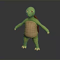 Turtle Cartoon Turtle Snapping Turtle Chickbill Turtle Reptile Cold Blooded Animal Reptile Class 3d model