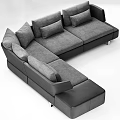 Modern Multiplayer Sofa Multiplayer Sofa 3d model