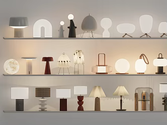 Art lamp reading lamp simple table lamp special-shaped lamp spherical lamp 3d model