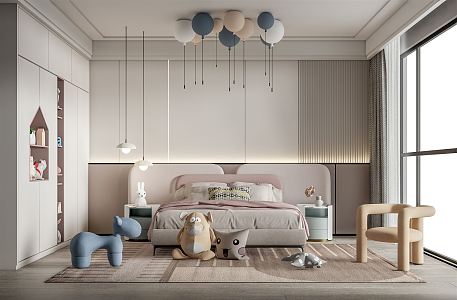 Modern Children's Room 3d model