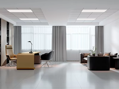 Modern Office Manager's Office 3d model