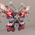 Cloisonne Enamel Butterfly 3d model