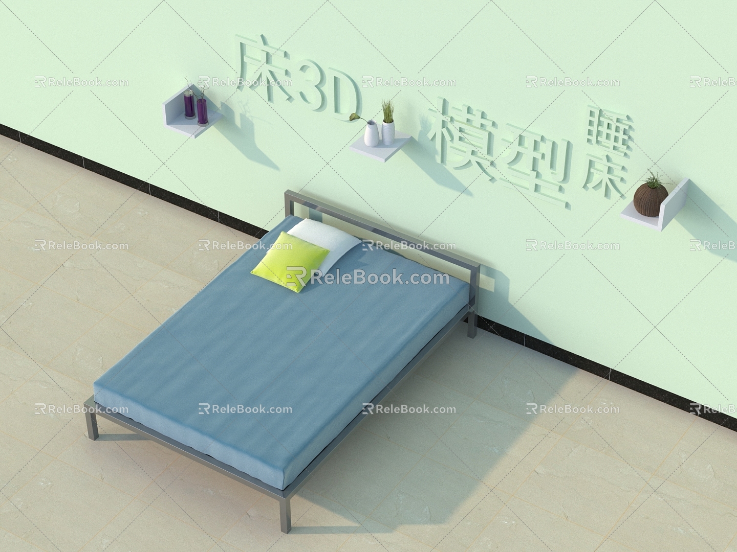 Bed 3D Model 882018 3d model