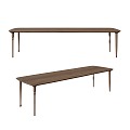 Dining Table Desk Conference Table 3d model