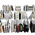 Books And Magazines Collection With Various Types For Reading And Decor 3d model