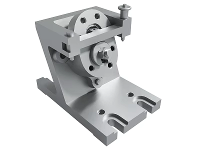 Stainless Steel Mechanical Component With Precision Structure 3d model