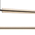 Modern Linear Pendant Lights with Black Frame and Frosted Glass Shade for Kitchen Island
