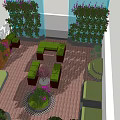 Rooftop Garden Design With Lush Green Plants Wooden Deck And Comfortable Seating