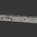 Industrial Equipment Setup With Pipes Valves Control Panels And Metal Frame