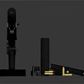 Modern Tactical Rifle With Scope Magazine Ergonomic Grip And Black Finish