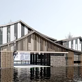 New Chinese Architecture Public Architecture Visitor Center Architecture Exhibition Hall Small Public Architecture Cafe Architecture Post Station Architecture 3d model