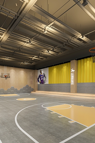 Basketball Court Basketball Hall Children's Basketball Hall Children's Sports Hall Children's Basketball Hall Basketball Frame Modern Basketball Hall 3d model