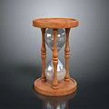 Wooden Stand Hourglass With Transparent Glass Body And Sand Timer For Home Decor