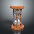 Hourglass Wooden Hourglass Game Item 3d model